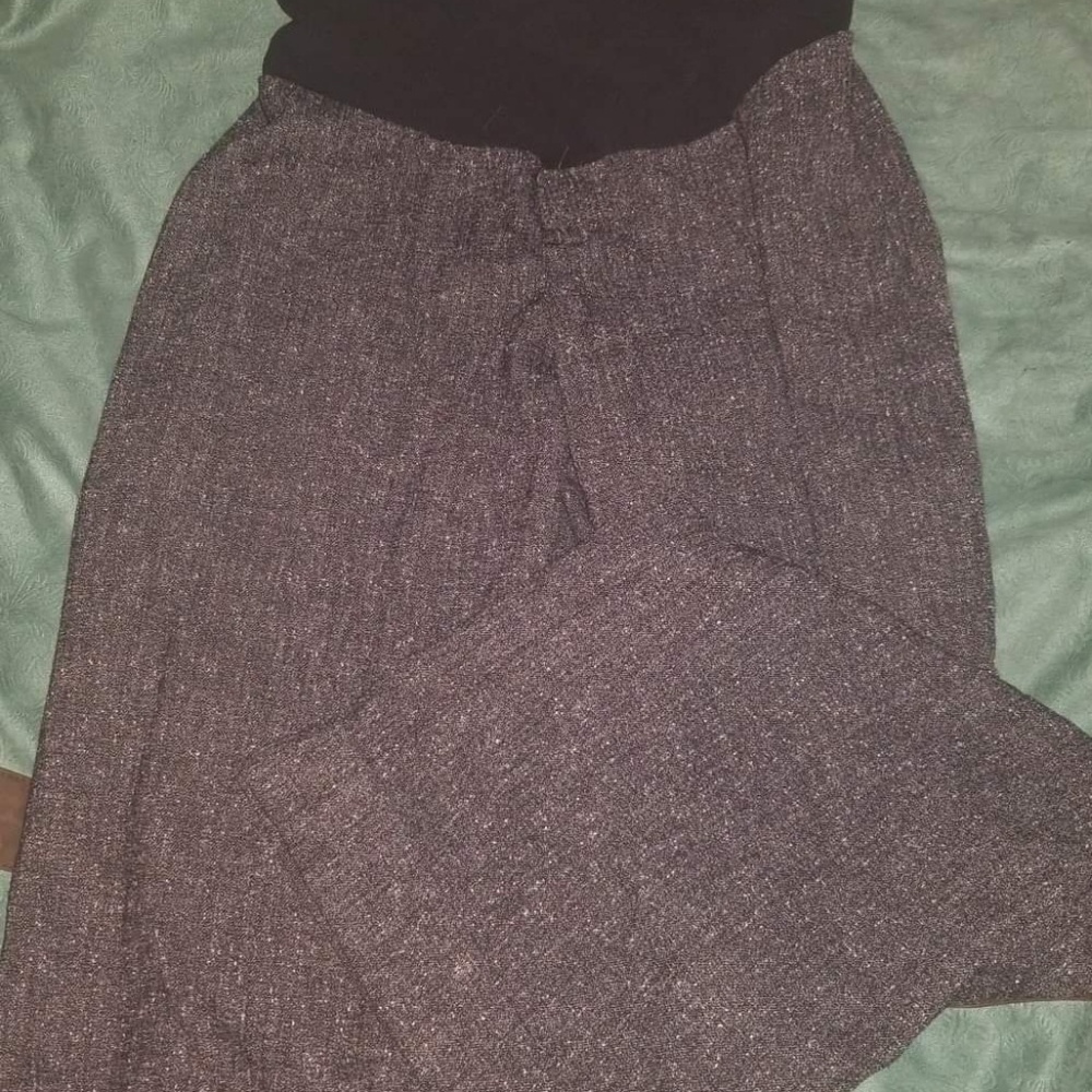 Maternity slacks full belly cover